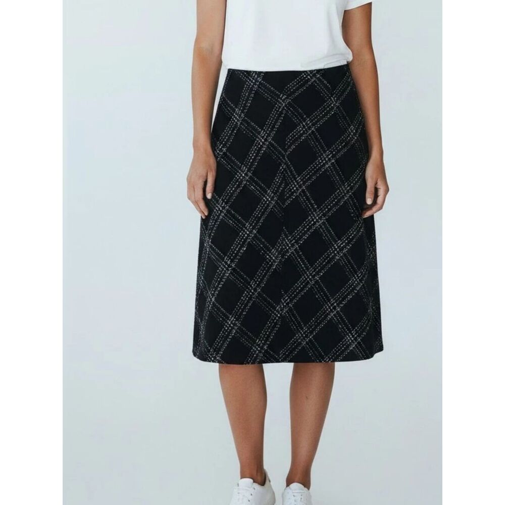 🌹Vintage K Studio Black and White Skirt sz 14
